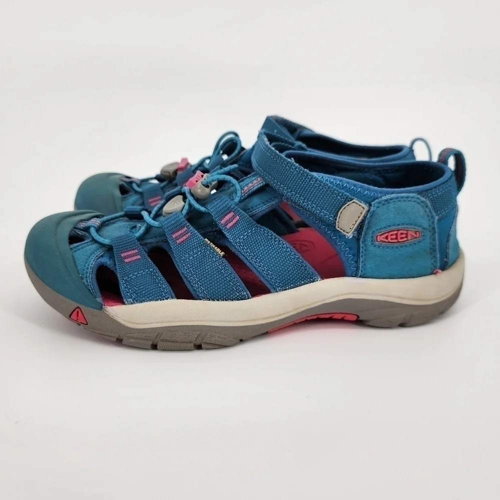 Keen Newport H2 Sandals Shoes Blue Pink Girl's Youth 6